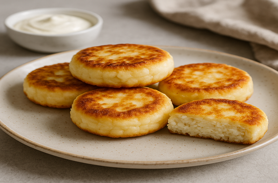 Recipe for cottage cheese pancakes with semolina